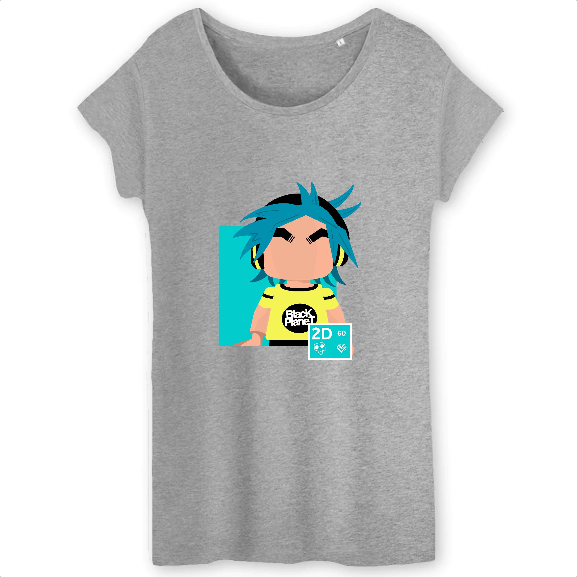 Tshirt Femme unisexe Collection #60 - Gorillaz 2D – Image 3