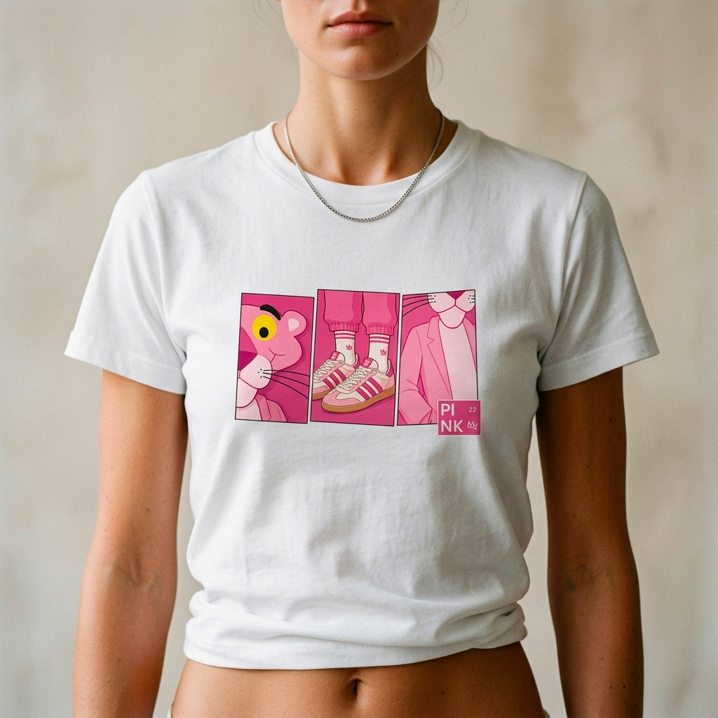 T-shirt Femme Capsule Sneakers #22 – Pink – Image 2